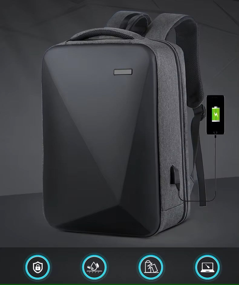 Mochila antirrobo con código de seguridad.