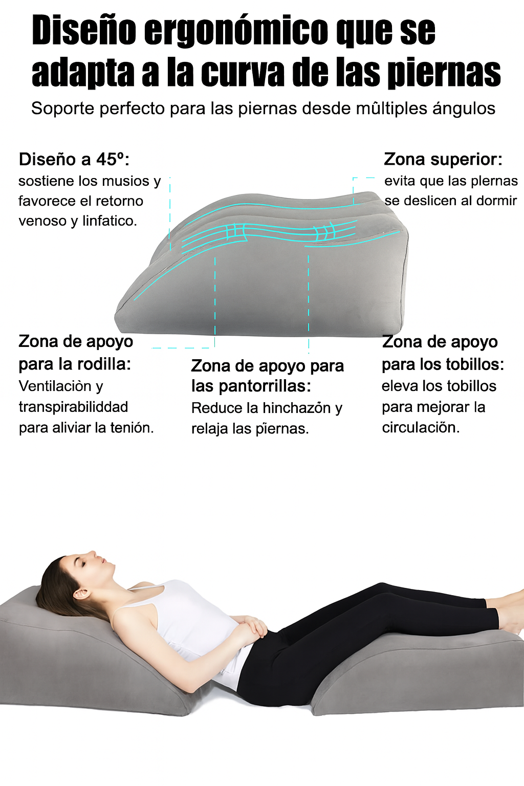 Almohada de Piernas Elevadora: Comodidad, Versatilidad y Beneficios para la Salud