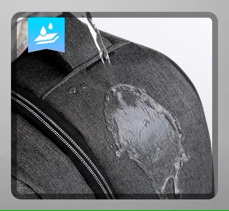 Mochila antirrobo con código de seguridad.