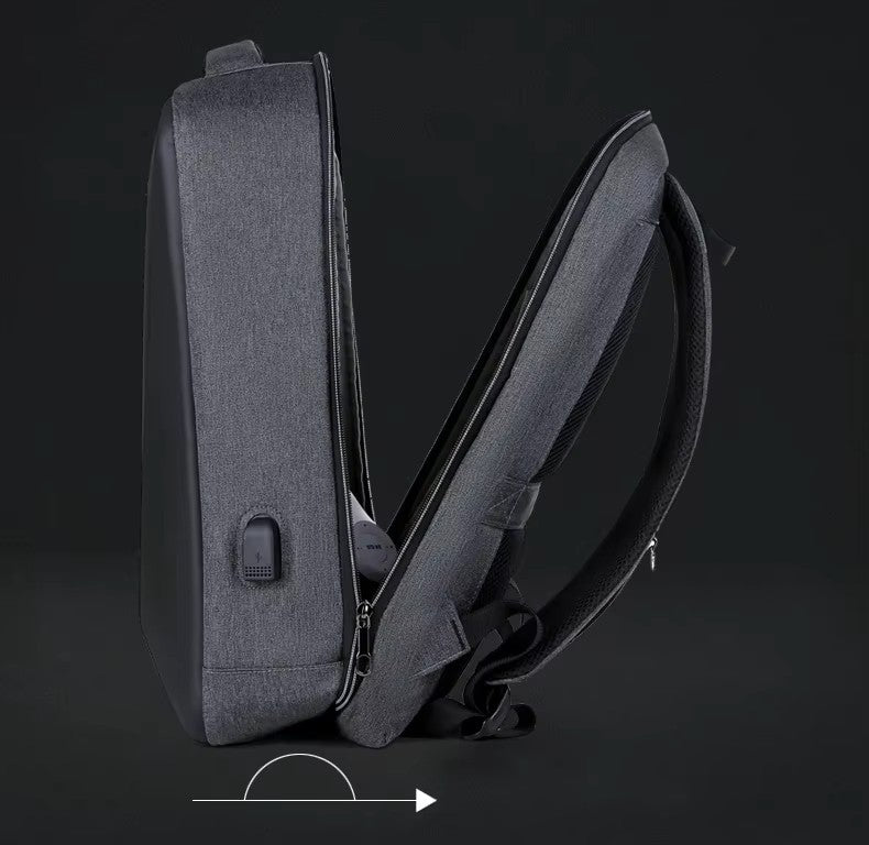 Mochila antirrobo con código de seguridad.