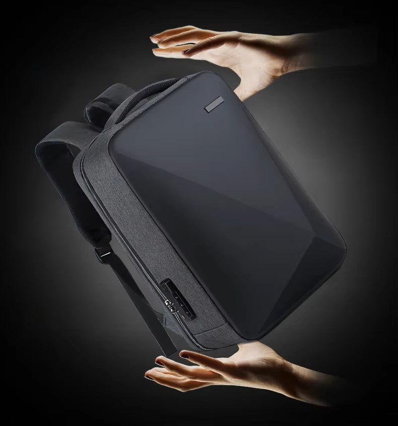 Mochila antirrobo con código de seguridad.