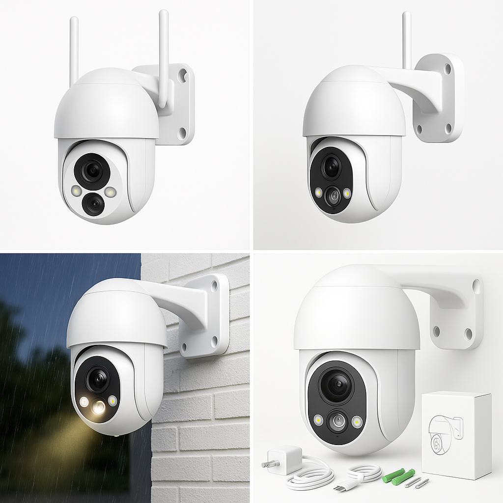 Cámara IP WiFi PTZ con Visión Nocturna en Color | Audio 2‑Vías