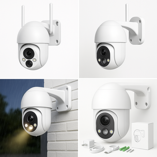 Cámara IP WiFi PTZ con Visión Nocturna en Color | Audio 2‑Vías