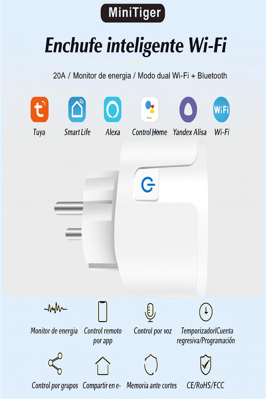 Enchufe inteligente wifi