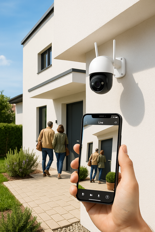 Cámara IP WiFi PTZ con Visión Nocturna en Color | Audio 2‑Vías